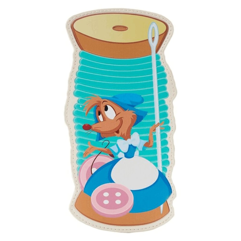 Loungefly Disney Cinderella Cardholder Mouse Spool Card Wallet Zipper Pocket